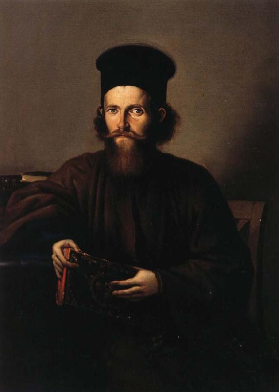 Nicolae Grigorescu Portrait of the Monk Isaia Piersiceanu Sweden oil painting art